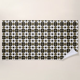 Serviette De Plage Pierres sombres Formes fantaisistes Acrylique Impr