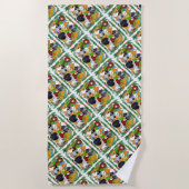 Serviette De Plage Pigeons de Christmas (Devant)