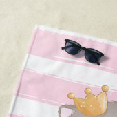 Serviette De Plage Pile Cartoon Chats Roses Distresses (En situation)