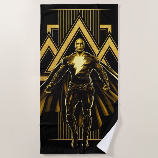 Serviette De Plage Pilier triangulaire noir Adam (Devant)
