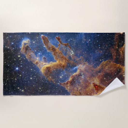Serviette De Plage Piliers de création Aigle Nebula Webb Telescope (Devant)