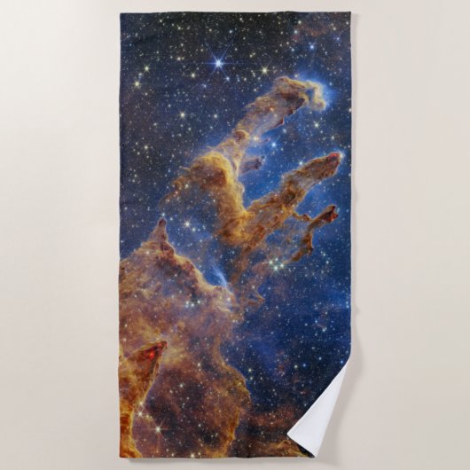 Serviette De Plage Piliers de création Aigle Nebula Webb Telescope (Devant)