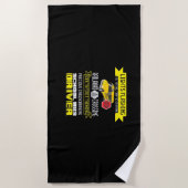 Serviette De Plage Pilote de bus fier (Devant)