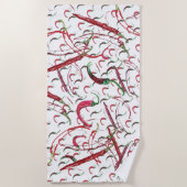 Serviette De Plage Piments chauds (Devant)