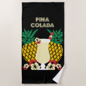 Serviette De Plage Piña Colada Cocktail Dons (Devant)