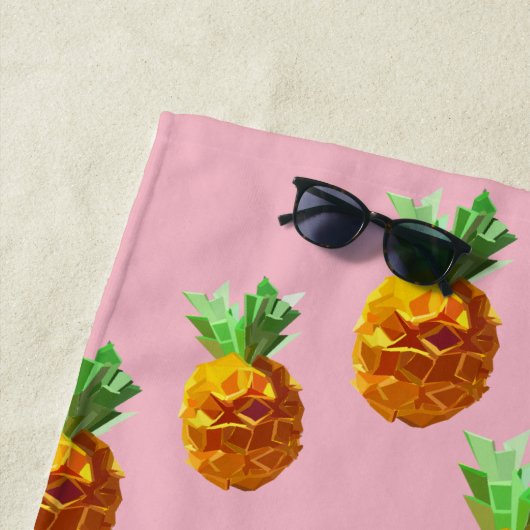Serviette de plage Pineapples (En situation)