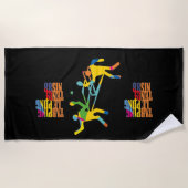 Serviette De Plage Ping Pong Tenis de Mesa 1988 (Devant)