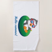 Serviette De Plage Pingouin en Croatie (Devant)