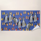 Serviette De Plage Pingouins (Devant)