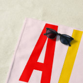 Serviette De Plage Pink Ally to the LGBTG Community Diversity Equity (En situation)