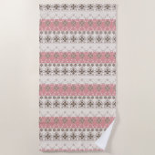 Serviette De Plage Pink beige (Devant)