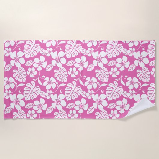 SERVIETTE DE PLAGE PINK BIKINI (FLAMANT ROSE ROSE) (Devant)