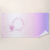 Serviette De Plage Pink Bling Diamond (Devant)