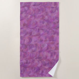 Serviette De Plage Pink violet Abstrait sans couture Motif