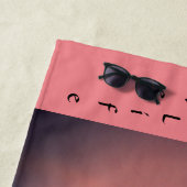 Serviette De Plage Pink Vivez votre vie avec Zest (En situation)