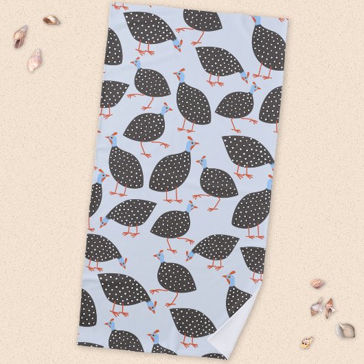 Serviette De Plage Pintade Motif de poulet mignon