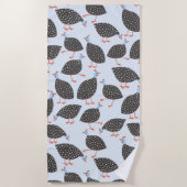Serviette De Plage Pintade Motif de poulet mignon (Devant)