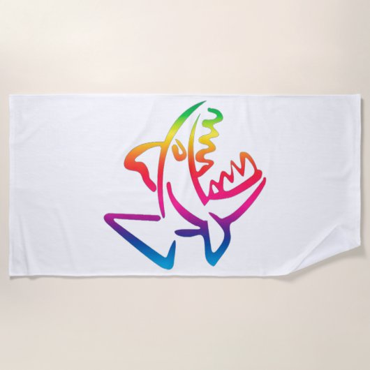 Serviette De Plage Piranha (Devant)