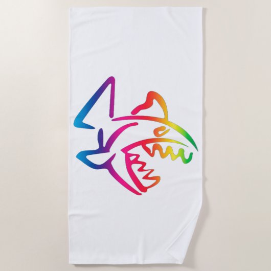 Serviette De Plage Piranha (Devant)