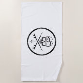 Serviette De Plage Pirata do SURF&KITE (Devant)