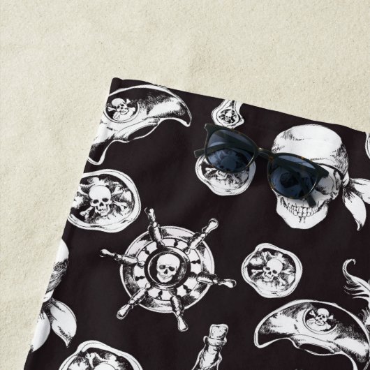Serviette De Plage Pirate (En situation)