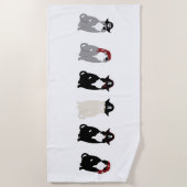 Serviette de plage Pirate Cats (Devant)