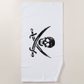 Serviette De Plage Pirate cross (Devant)