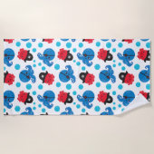 Serviette De Plage Pirate Octopus, Motif de pieuvre, Animaux de mer (Devant)