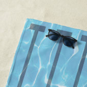 Serviette De Plage Piscine Illustrée (En situation)