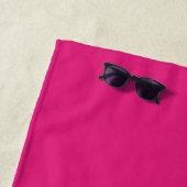 Serviette De Plage Piscine Rose (En situation)