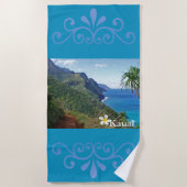 Serviette De Plage Piste Kalalau (Devant)