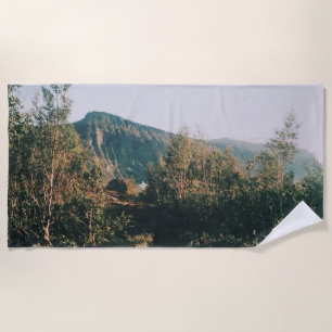 Serviette De Plage Piste vers le mont Kebnekaise - Kiruna - Suède