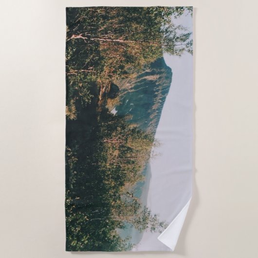 Serviette De Plage Piste vers le mont Kebnekaise - Kiruna - Suède (Devant)