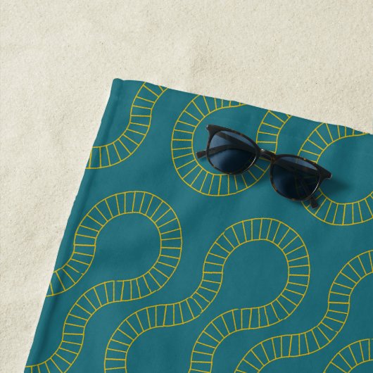 Serviette De Plage Pistes (En situation)
