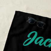 Serviette De Plage Pitbull Chien Pop Art Personnalisé (En situation)