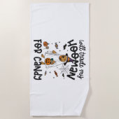 Serviette De Plage Pitpull Chien Halloween Ghost Éffrayant (Devant)