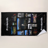 Serviette de plage Pittsburgh Photo (Devant)