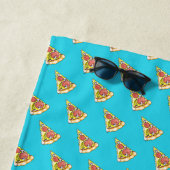 Serviette De Plage Pizza (En situation)