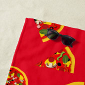 Serviette De Plage Pizza Lover Fun Motif alimentaire (En situation)