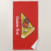 Serviette De Plage Pizza Slice (Devant)