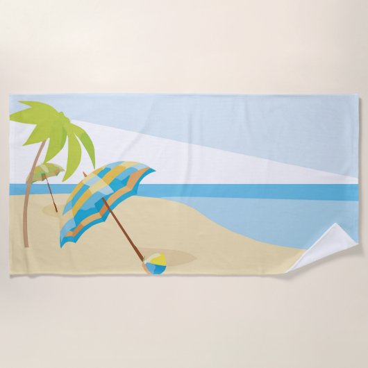 Serviette De Plage Plage (Devant)