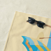 Serviette De Plage Plage (En situation)