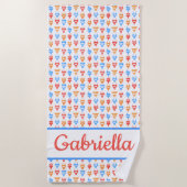 Serviette De Plage Plage amusante, chic soirée piscine Cadeau personn (Devant)