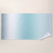 Serviette De Plage Plage Aqua Blue Ombre (Devant)
