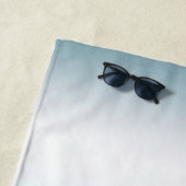 Serviette De Plage Plage Aqua Blue Ombre (En situation)