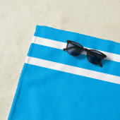 Serviette De Plage Plage blanche rose géométrique Bébé Amour (En situation)