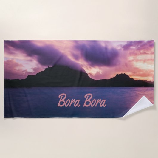 Serviette De Plage Plage de Bora Bora Suset Island (Devant)
