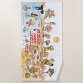 Serviette De Plage Plage de Californie du Sud (Devant)