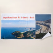 Serviette De Plage Plage de Copacabana, Rio de Janeiro Brésil (Devant)