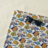 Serviette De Plage Plage de crabe côtier et de coquille (En situation)